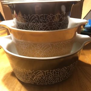 Woodland print Pyrex